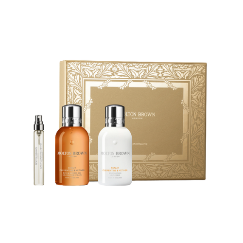 Sunlit Clementine & Vetiver - Fragrance Travel Set - Moltow Brown