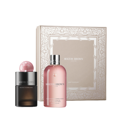 Cofanetto Delicious Rhubarb & Rose - Gift Set - Moltow Brown