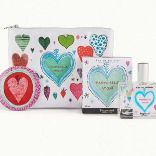 Trousse Mle Amour Eau de Toilette + specchio & astuccio  - 50 ML - Fragonard