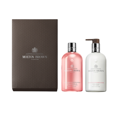 Cofanetto Delicious Rhubarb & Rose Gel  - Gift Set - Moltow Brown